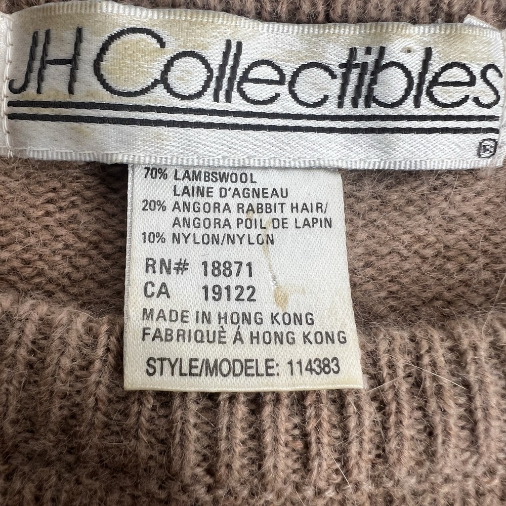 Lot of 5 Cashmere Lambswool Angora Sweaters Cutter Craft Repurpose Flawed Holes - Picture 7 of 9